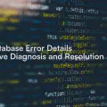 Go Database Error Details: Effective Diagnosis and Resolution