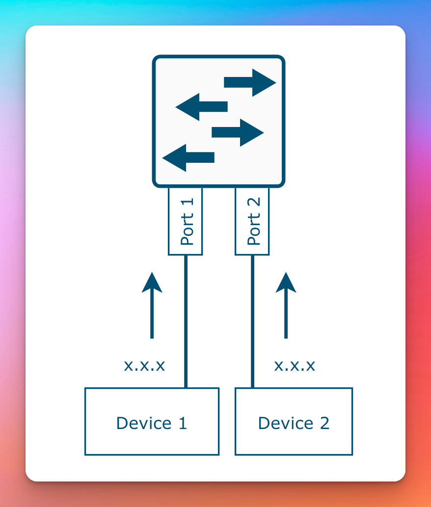 Both Devices are using the same MAC Address